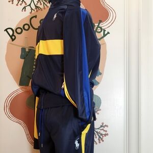 Polo by Ralph Lauren Kids Navy and Yellow Track Set